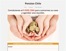 Tablet Screenshot of pensionchile.cl